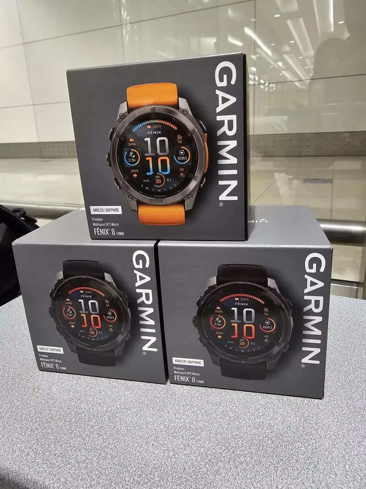 BRAND NEW WITH WARRANTY CARD Garmins-Fenix 8 Sapphire Smartwatch Athlete GPS Watch - 51 mm AMOLED WITH WARRANTY