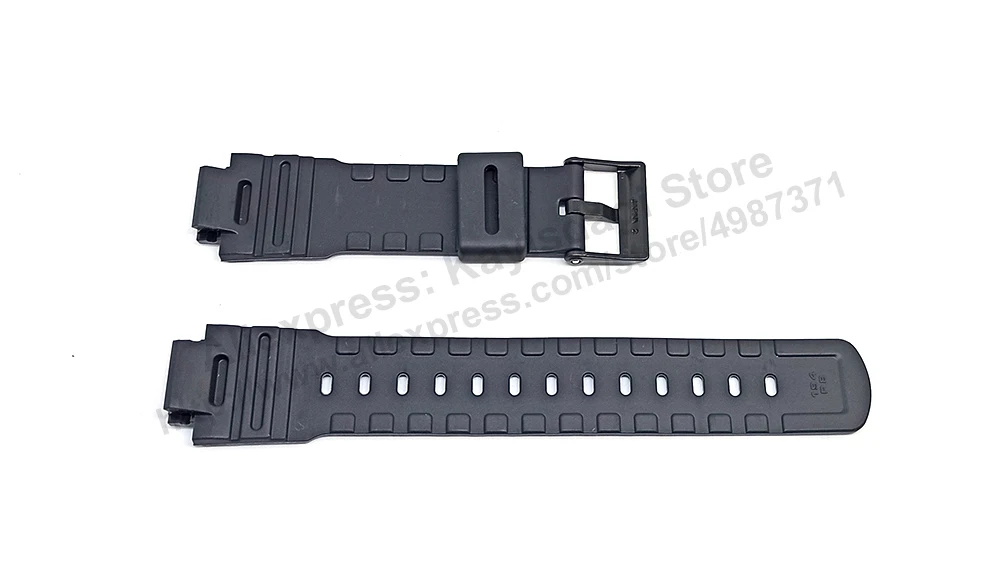 16mm Black Rubber Replacement Watch Band / Strap Compatible for Casio AW-10 , AW-20 , AW-21U , ARW-31 , ARW-32 , ARW-33 image 4