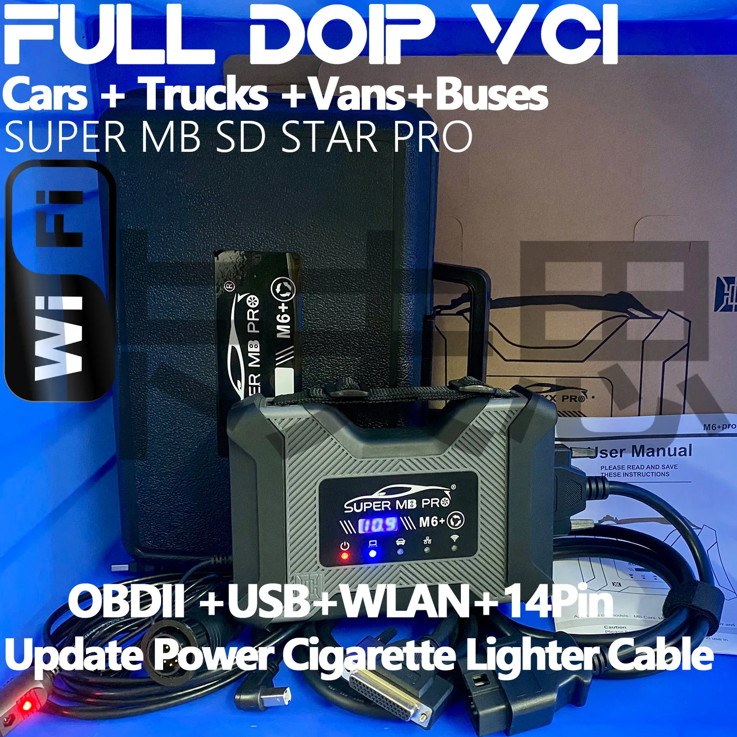 ALL NEW Upgraded 2025 Update MB Star SD Full DoIP VCI SUPER MB PRO M6+ BENZ Cars Van TRUCK BUSES DIAGNOSTIC Dealer LevelTOOL KIT