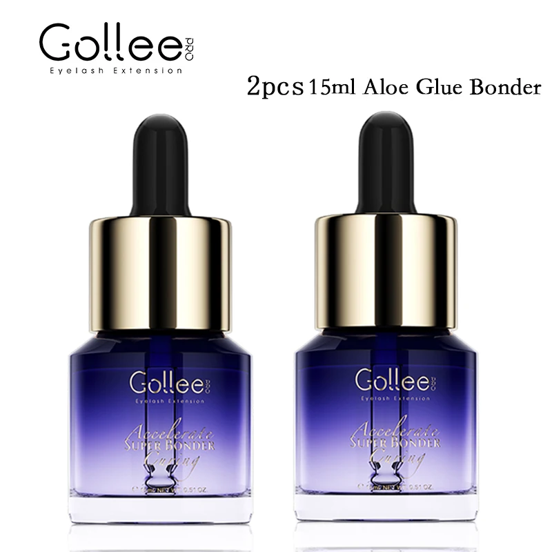 Gollee 15ml Super Bonder Fixiermittel für Wimpernverlängerung, Geeignet für Alle Wimpernverlängerungskleber, Hilft bei der Wimpernklebung für Wimpern-Make-up