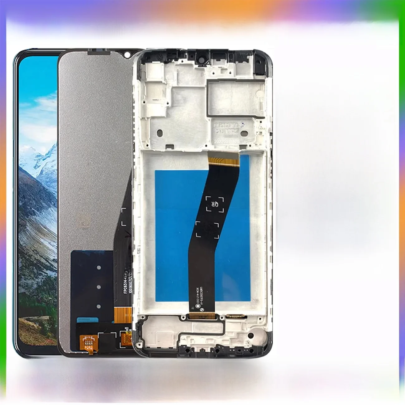 Oryginał dla Alcatel 1S (2021) LCD pełny z ramką 6025 6025D wyświetlacz Digitizer zgromadzenie ekran dotykowy naprawa części wymiana — zdjęcie 2