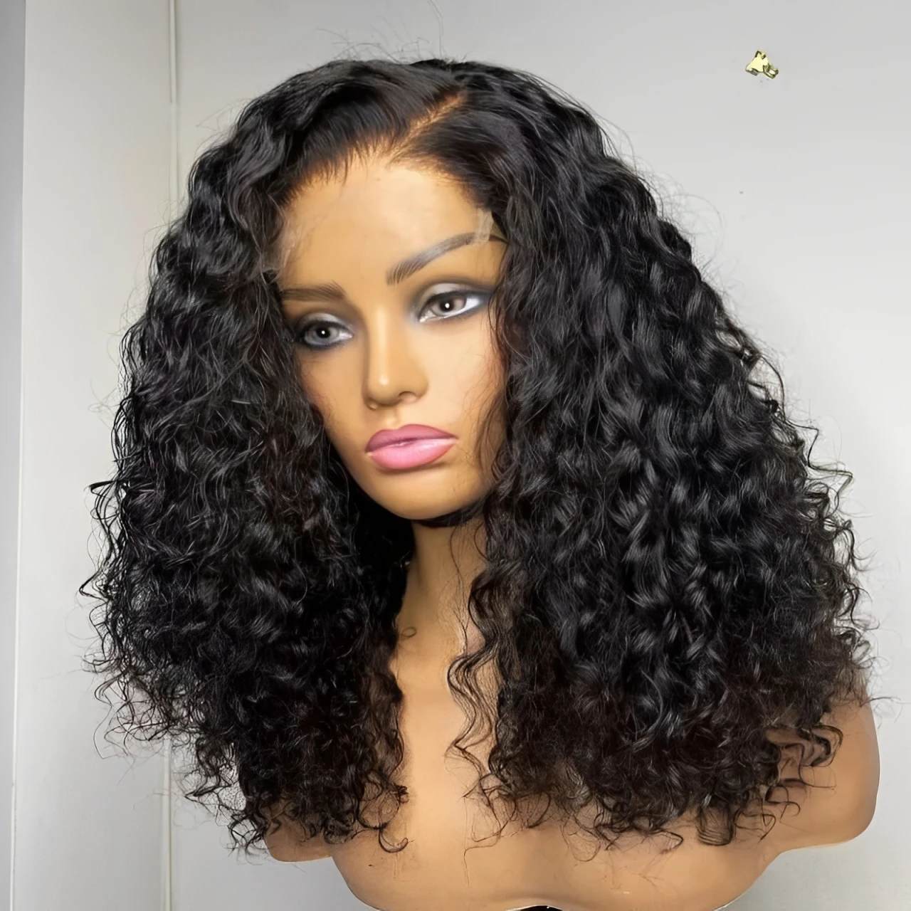 

Deep Wave Human Hair Wigs 13x4 Lace Frontal Wig Deep Wave Bob Wigs Brazilian 100% Human Hair Transparent Curly Lace Frontal Wigs