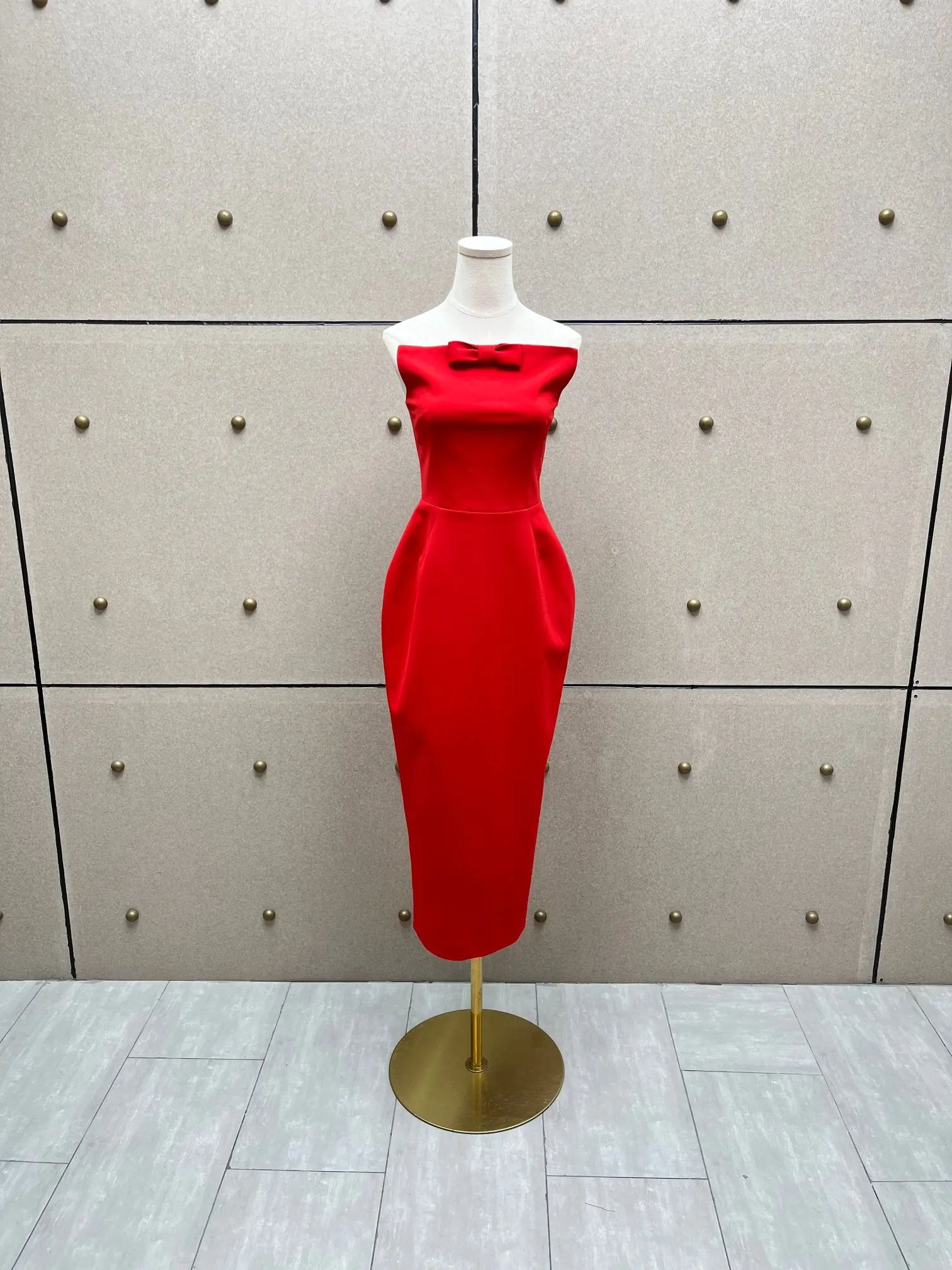 

2025 New Women's 100% Cotton Folded Strap Waist with Chest Wrapping Dress 239