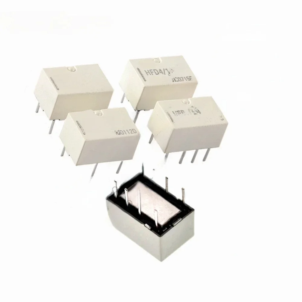 5 sztuk/partia oryginalny HFD4-3 HFD4-5 HFD4-12 HFD4-24 HFD4-3V 5V 12V 24V 8-pin przekaźnik sygnału — zdjęcie produktu 2