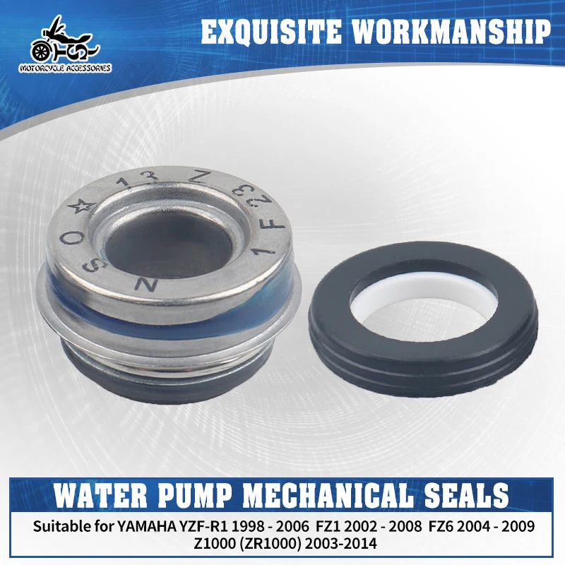 

SJ Motorcycle Parts 11H-12438-00 Water Pump Mechanical Seal Set For Yamaha YZF-R1 FZ1 FZ6 Z1000 Ninja 300 V-Max 1200 VN900 FZ750