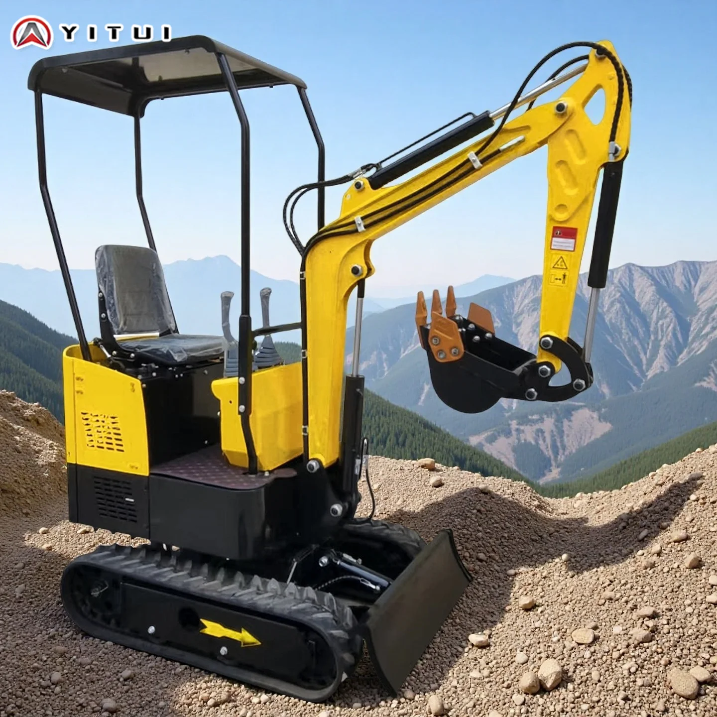 Miniexcavadora china con motor Kubota de alta calidad, se puede personalizar para múltiples escenarios, miniexcavadora Ce Epa Euro 5