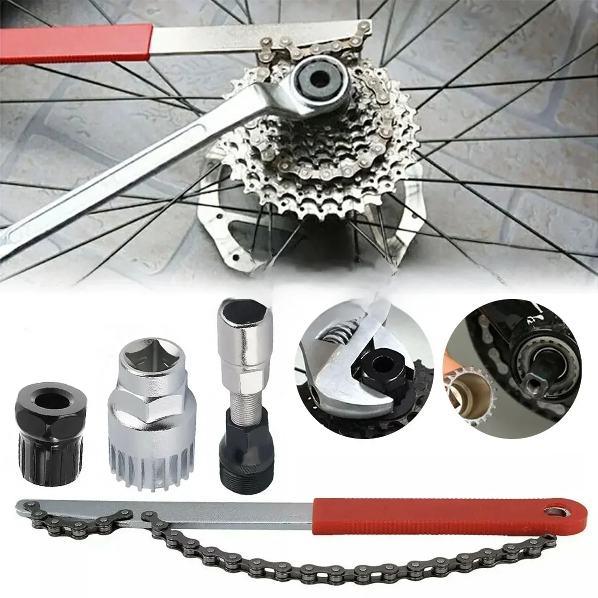 AliExpress 4Pcs Mountain Bike Repair Tool Kit Outdoor Cycling Bicycle Maintenance Tool Set with Chain Whip Remover Bottom Bracket Remover