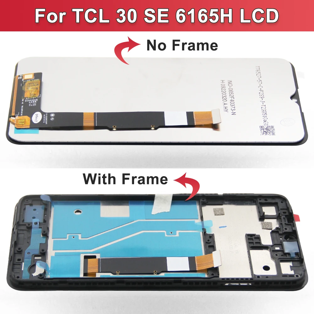 Calidad AAA para TCL 30SE pantalla LCD MONTAJE DE digitalizador con pantalla táctil para TCL 30 SE 6165H, 6156H1, 6165A reemplazo de pantalla