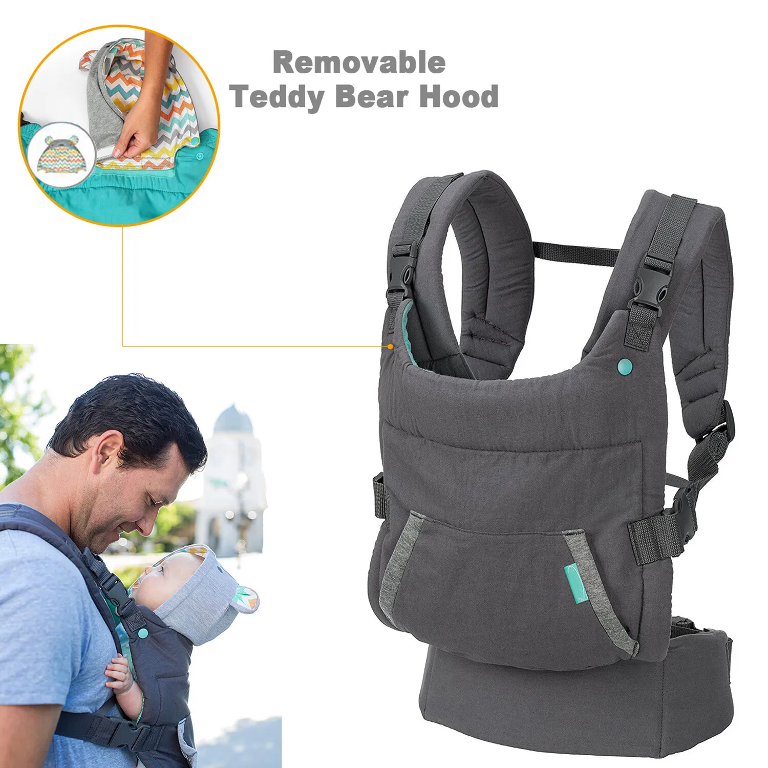 0-24 Moth Baby Strap Portable Children Backpack Thicken Shoulder Ergonomic Hoodie Kangaroo Baby Strap