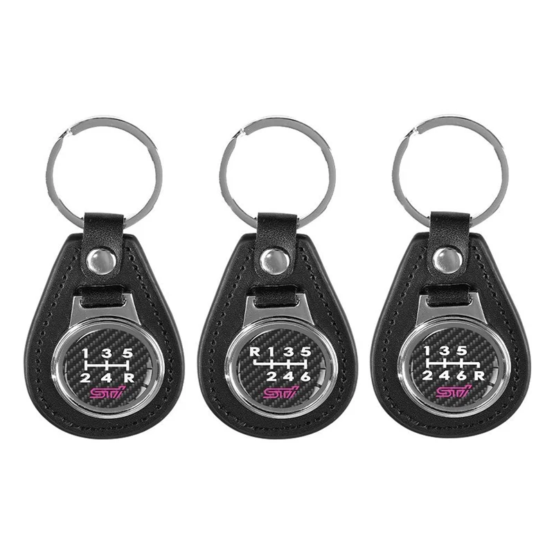 

Subaru Car Modification Carbon Fiber Pattern STI Keychain JDM Style Forester Outback Impreza WRX Legacy New STI Pendant