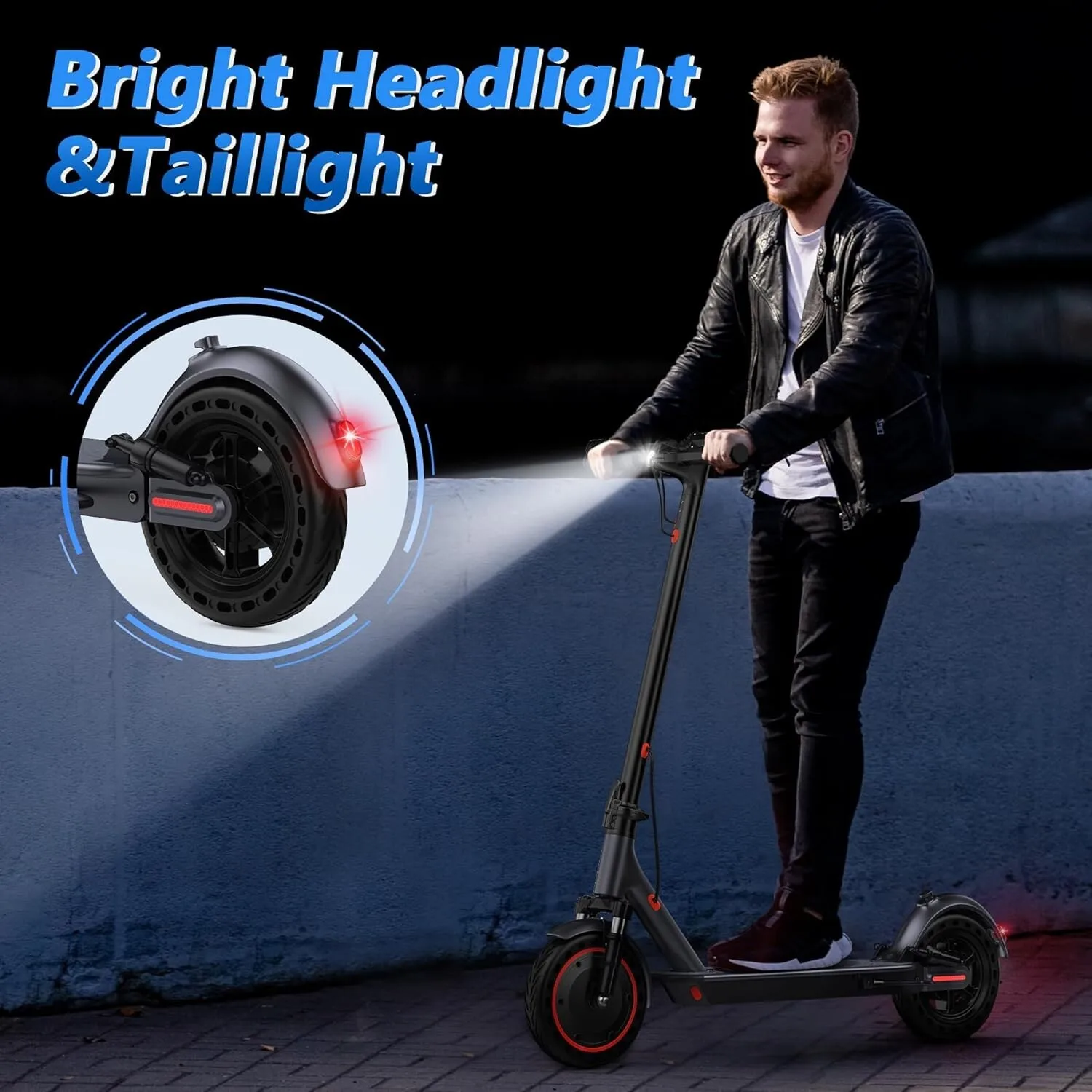 AOVOPRO LP10 Elektroroller mit Doppelter Stoßdämpfung 35KM 10 Zoll Super Höchstgeschwindigkeit Tempomat LED-Licht Elektro-Kickscooter – Detail 12