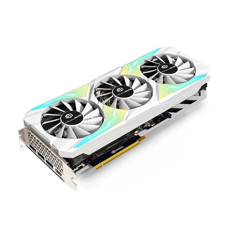 Usado mllse rtx 3080 10gb placa de vídeo nvidia jogo gpu 8pin + 8pin gddr6x 320bit hdmi * 1 dp * 3 pci-e 4.0x16 rtx3080 10gb placa gráfica