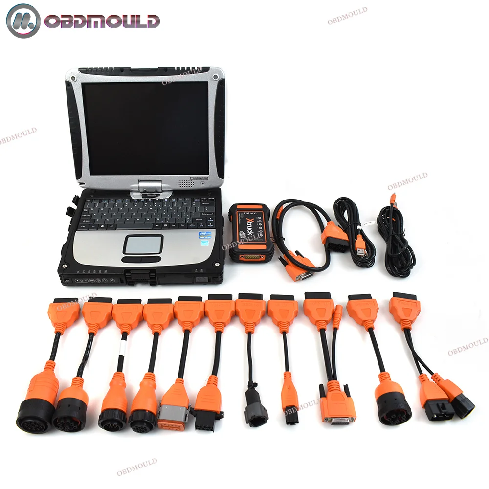 

Адаптер сканера OBD2 для ноутбука CF19 Xtrunk Y009 Подходит для сверхмощных грузовых экскаваторов, диагностический инструмент для дизельных двигателей