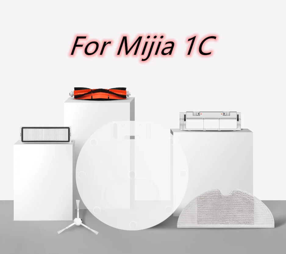 Für Xiaomi Mijia 1C 2C 1T STYTJ01ZHM Dreame F9 Roboter Vakuum Hepa Filter Wichtigsten Seite Pinsel Mopp Tuch Ersatz kit Teil Reiniger