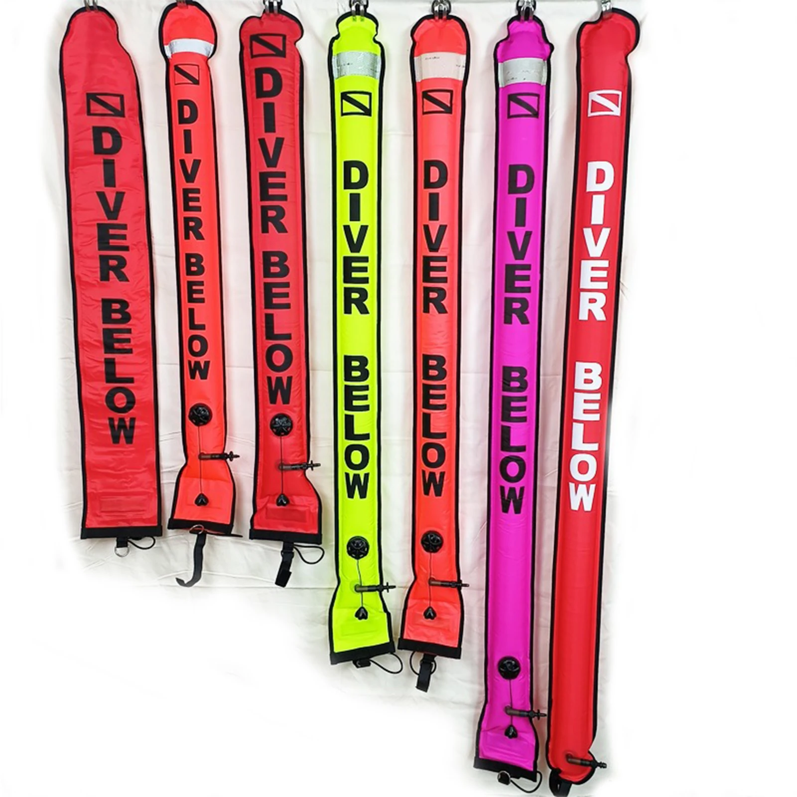 

Diving Surface Marker 1.2m 1.5m 1.8m Buoy Scuba Diving Supplies Lightweight Scuba Diving Smb Surface Signal Marker