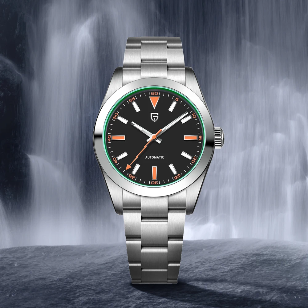 2026 Nouvelle montre pour hommes PAGANI DESIGN Green Circle Mouth top Montre automatique de luxe Montres-bracelets Mécaniques Pour Hommes Miroir Saphir AR Étanche Horloge Cadeau Lumineuse en Acier Inoxydable pour Homme
