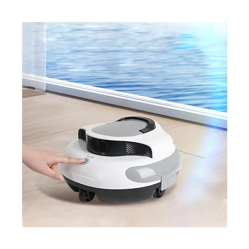 Smart Cordless Robotic Pool Cleaner Automatic Pool Vacuum Cleaner With Self Parking Function Underwater Pool Cleaning Machine