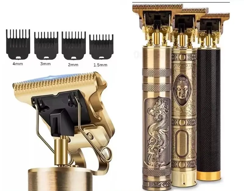 Máquina De Cortar Cabelo Para Barba Masculina Aparador Profissional barbeador acabamento Sem Fio Portátil T9