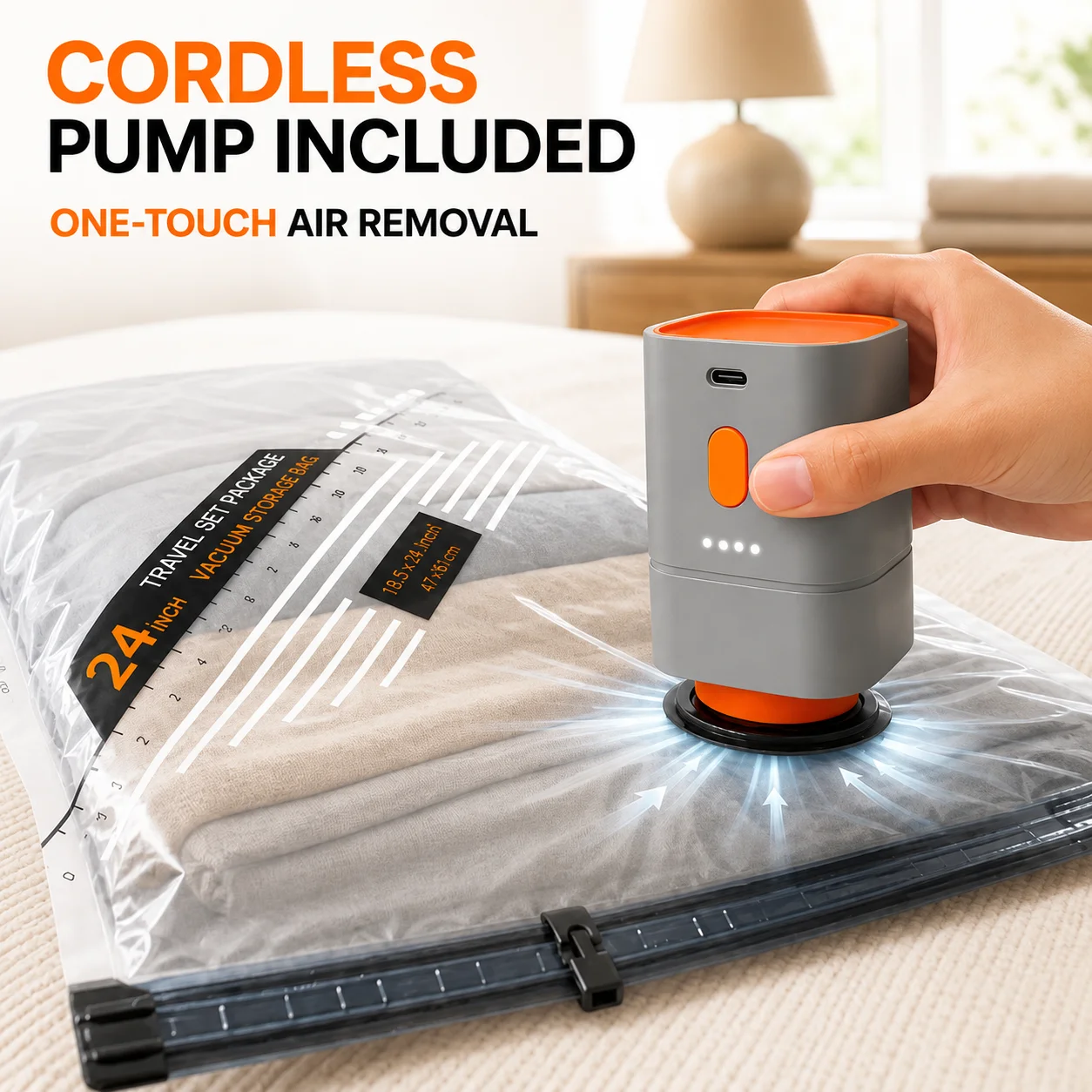 Cordless Vacuum Bag Pump 1