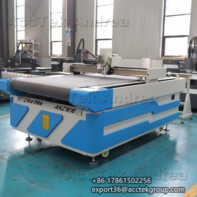 CNC Oscillating Knife Car Sticker Paperboard Cardboard Box Cutting Machine Lectra Label Printing Machines Price