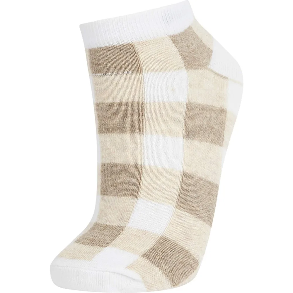 Set of 5 Women  Cottony Booties Socks Cute Floral Pattern Fashion Breathable For Female Casual Style Casual Socks