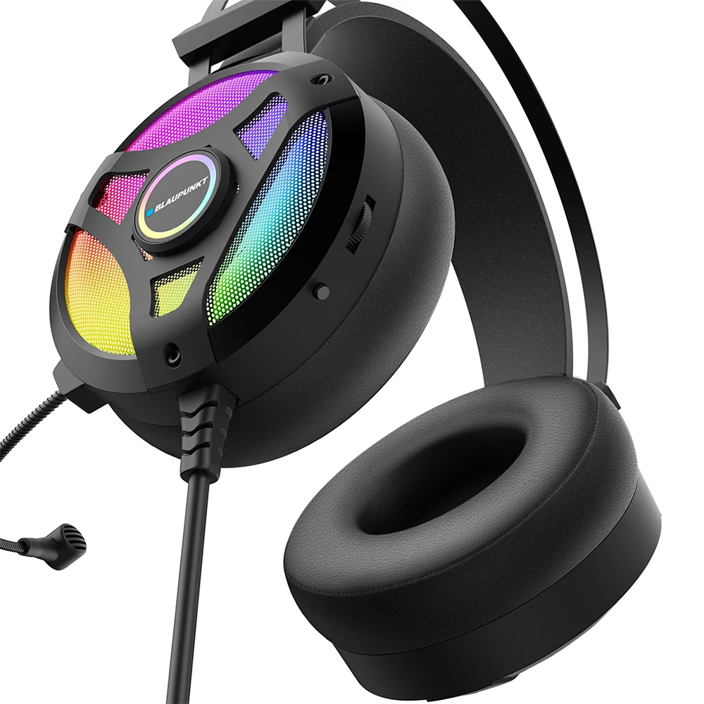 Blaupunkt 7.1 قناة إلغاء الضوضاء الطاقة الاهتزاز RGB سماعة الألعاب BLP-GM501 LED ألعاب الكمبيوتر سماعات صوت غامرة التسليم في نفس اليوم #5