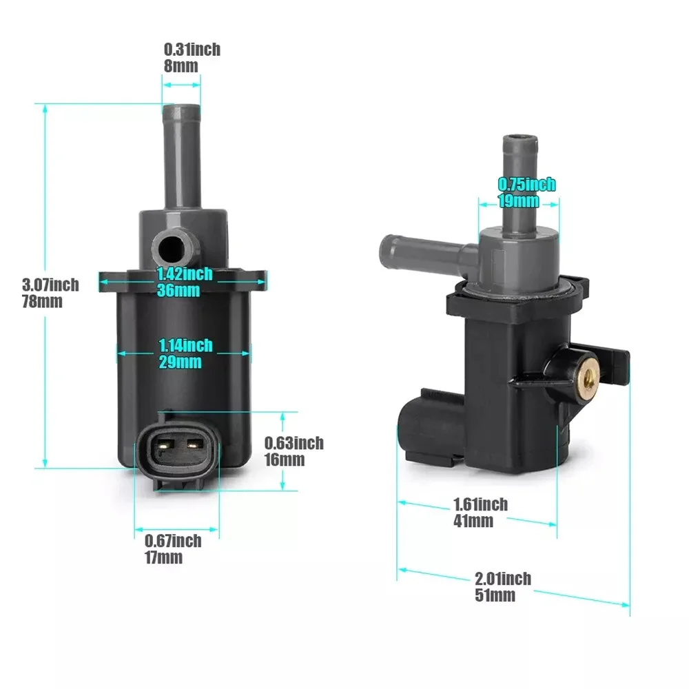 Purga 90910-12272 del recipiente del vapor del solenoide de la válvula para Toyota Prius 2004-2009 1.5L