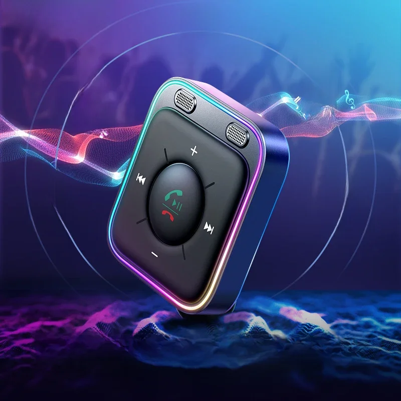 Joyroom Bluetooth 5.3 Bezprzewodowy Adapter Samochodowy z Ulepszonymi Podwójnymi Mikrofonami i Redukcją Szumów ENC, Adapter Samochodowy AUX 3.5mm do Rozmów w Trybie Głośnomówiącym — zdjęcie 2