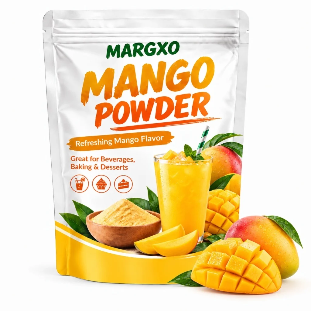 Mango Powder, 6.35OZ, Natural Mango Flavor Powder, Sweet Tropical Mango Taste, No Added Sugar Or Additives, Excellent For Smoothies, Ice Cream, Baking, Yogurt, Fruity Drinks, Dessert Creations, Delightful Tropical Aroma