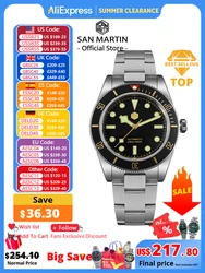 San Martin New 40mm BB58 Retro Luxury Diver Watch NH35 Automatic Mechanical Watches For Men Sapphire Luminous 20Bar Reloj SN0008