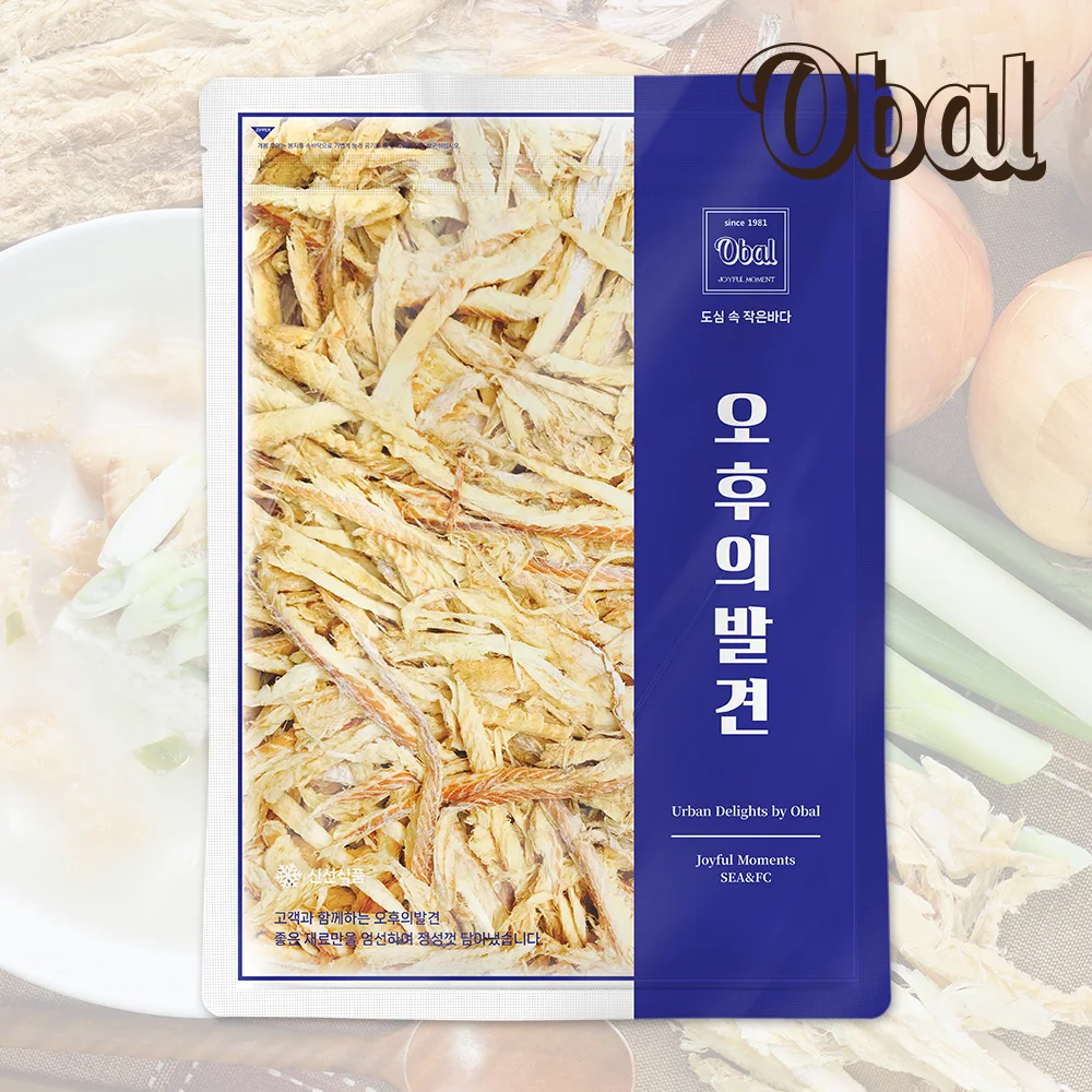 Obal Dry Alaska Pollack Silk 500g / Korean-Style Dried Pollock golden A grade / well-dry / dry snacks