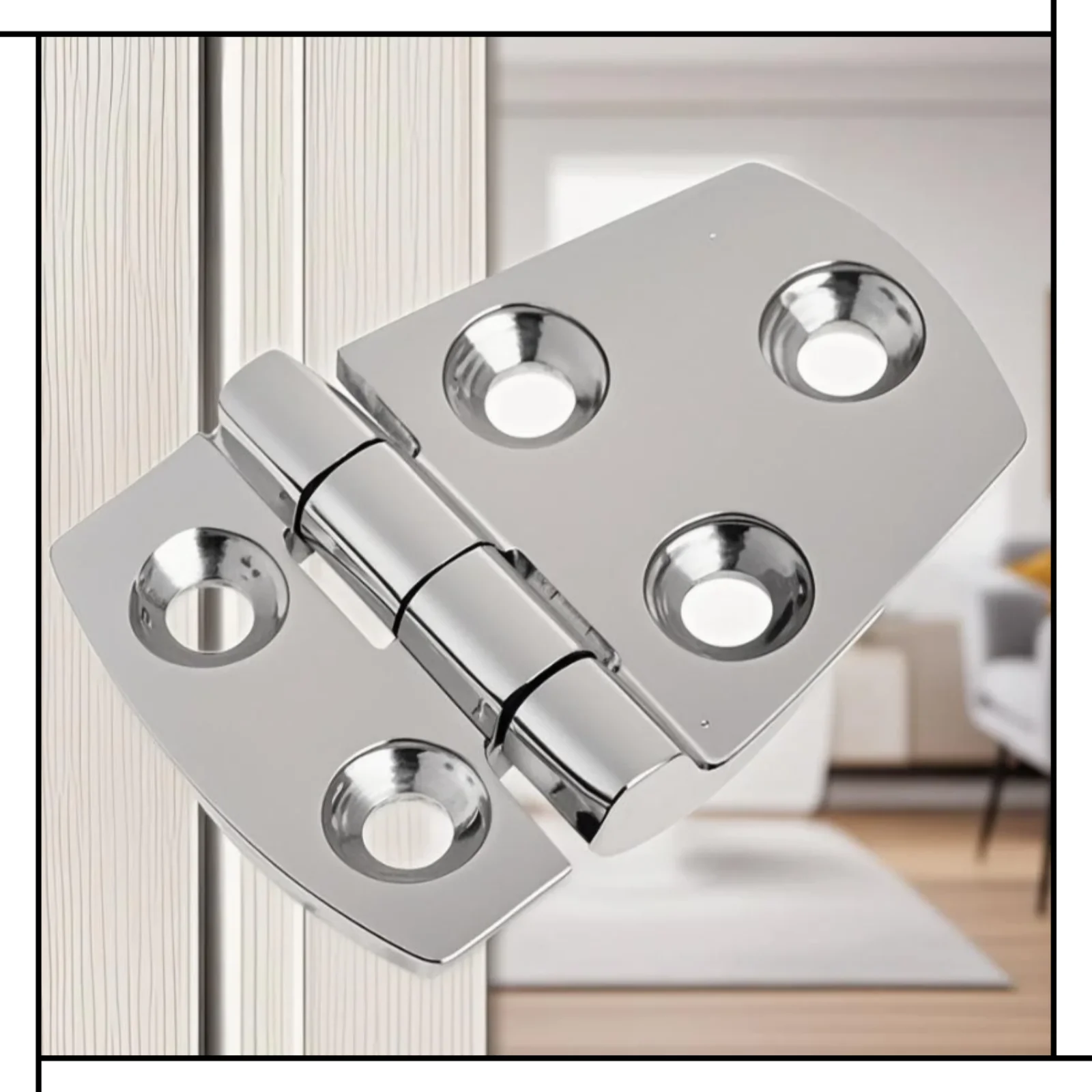 قصيرة الجانب البحرية 316 الصف قارب من الفولاذ المقاوم للصدأ الباب المفصلي 57x38 مللي متر قارب يخت الأجهزة قارب المفصلي