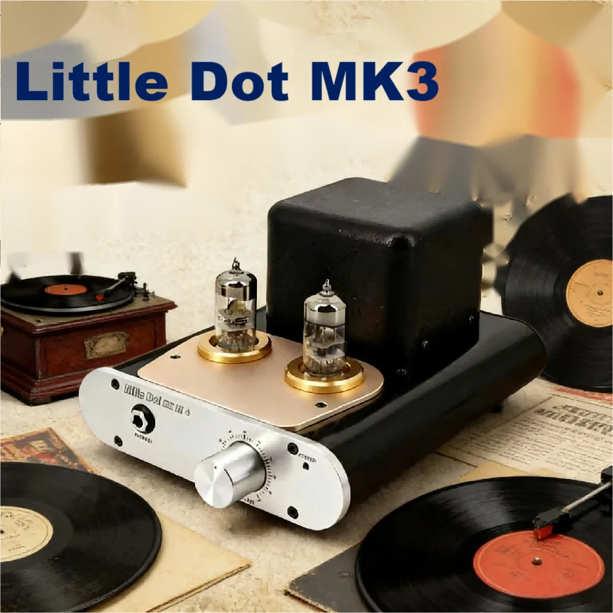 Little Dot MK3+ Bluetooth 4.2 Vacuum Tube + Transistor Hybrid Headphone Amplifier 6C4 Bile Headphone Amplifier Front Stage