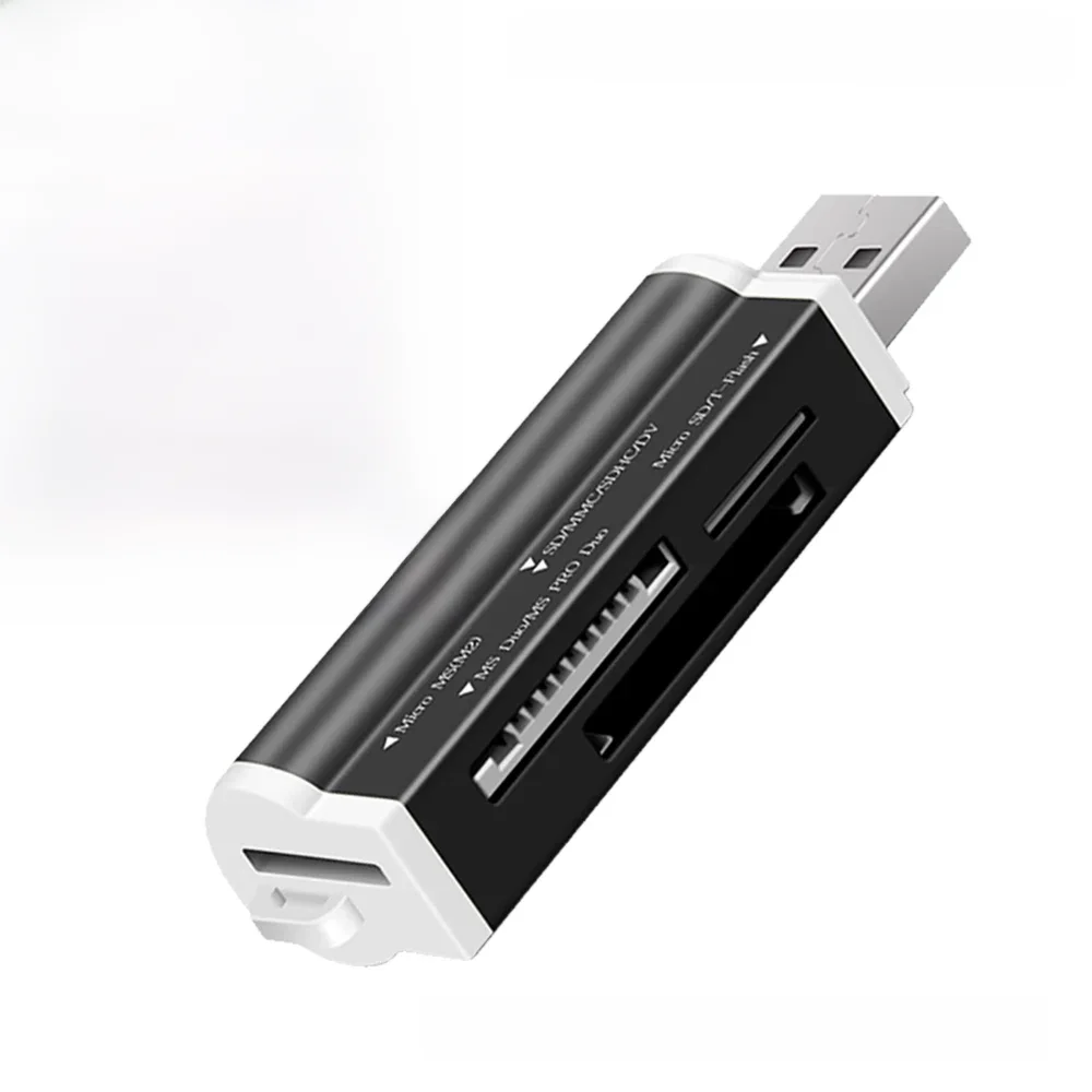 Lecteur de carte intelligent tout-en-un lecteur de carte multi-en 1 SD/SDHC MMC/RS MMC TF/MicroSD MS/MS PRO/MS DUO M2 lecteur de carte