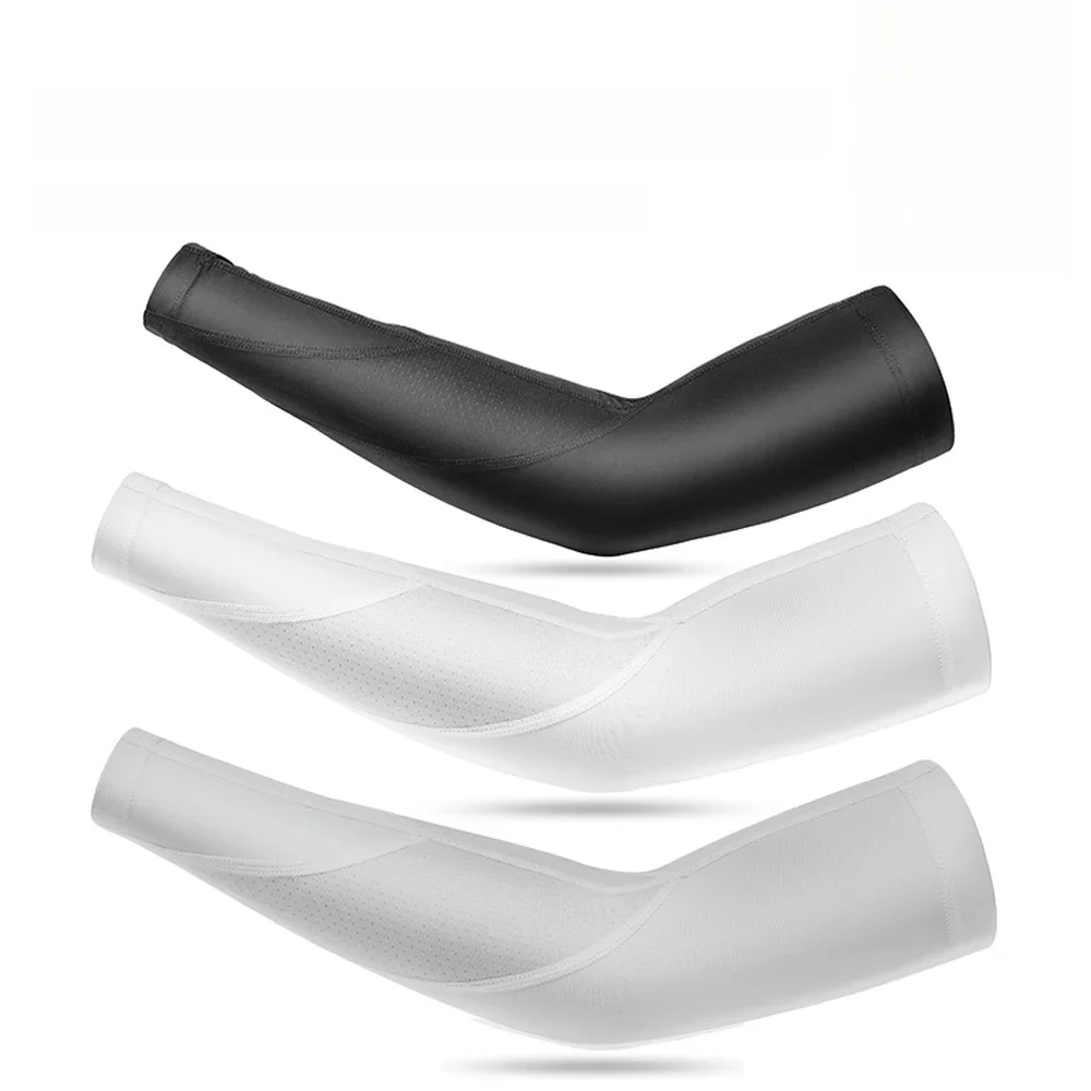 AliExpress NONE Summer Ice Silk Sleeves Sun Protection Sleeves for Men and Women Outdoor Cycling Hand Arm Sleeves Anti-Ultraviolet