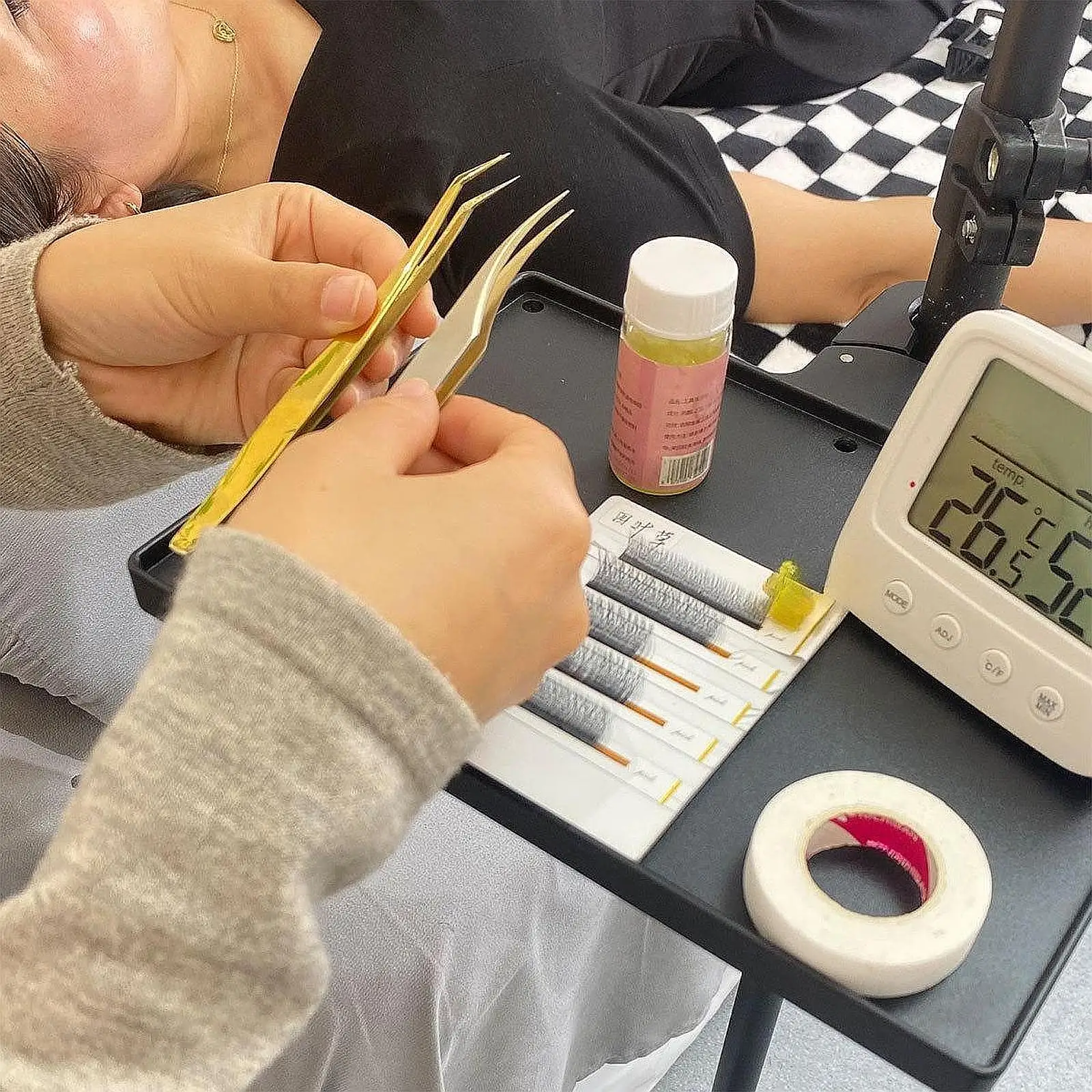 Wimperverlengingstablettestandaard Draagbaar wimperverlengstation Handig aanbod Organisator Hulpgereedschap voor schoonheidssalon