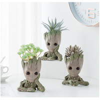 Anime Character Groot Vase Home Decor Anime Figure Ornaments Flower Pots Garden Pots Planters Garden Accessories Pen Holder