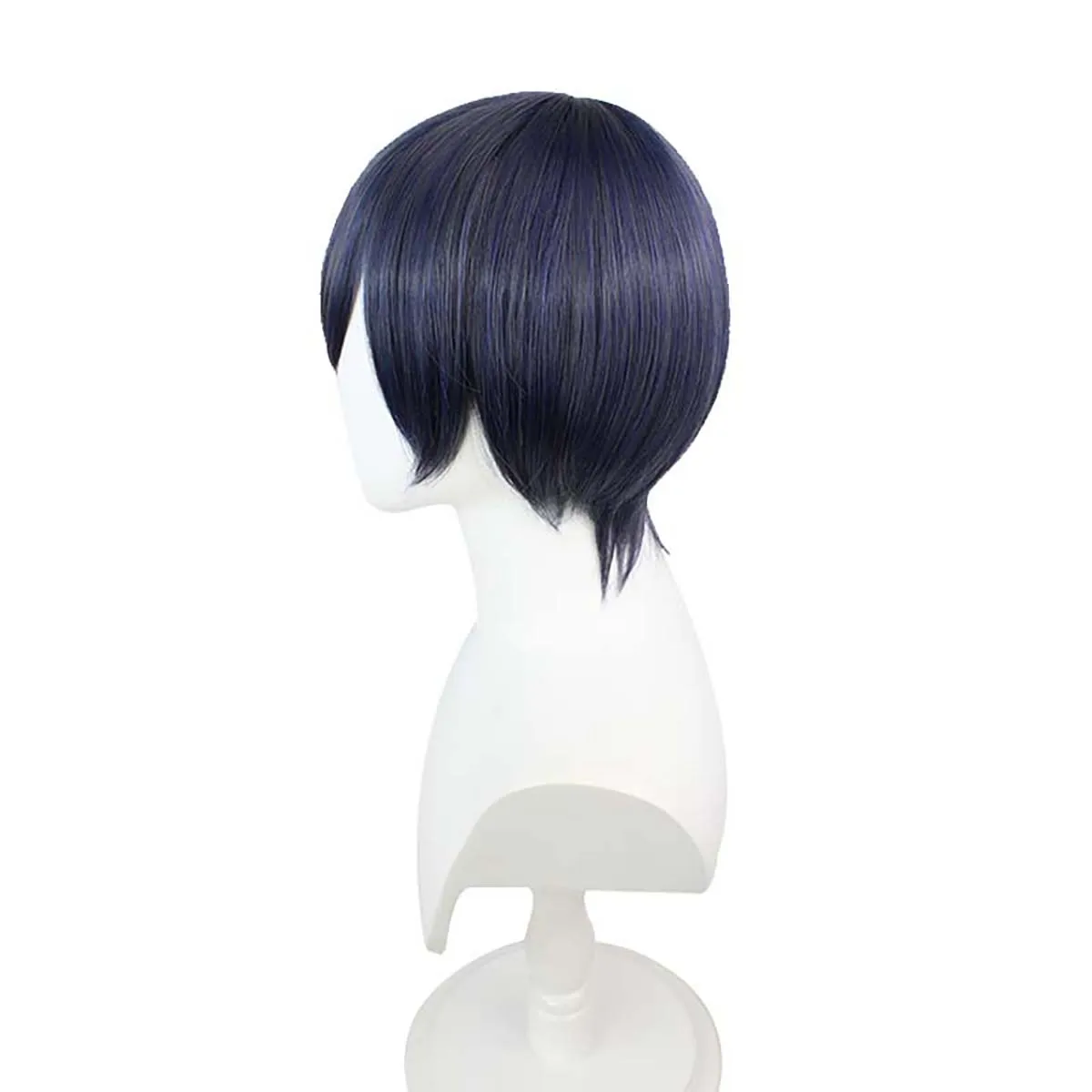 Homens Anime Cosplay Ciel Phantomhive Azul Cinza Peruca de cabelo curto