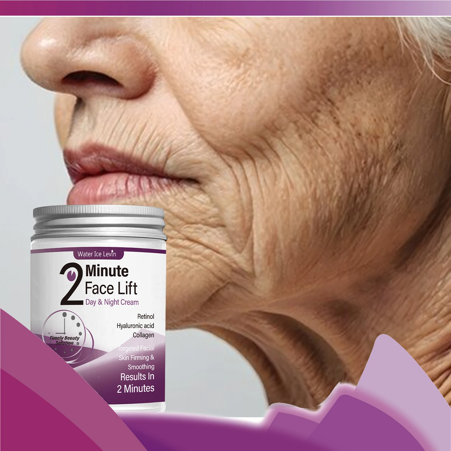 Facial Lift Day/Night Cream with Retinol Hyaluronic Acid & Collagen Moisturizing Lotion for All Light Skin Types