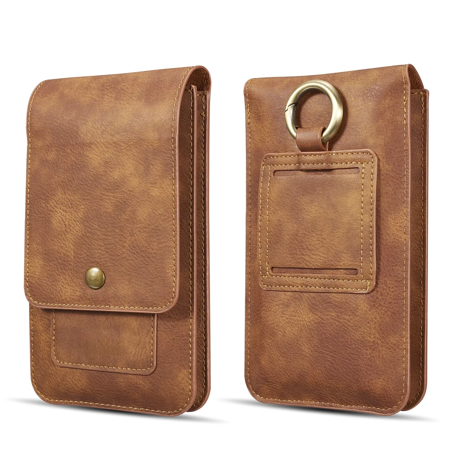Skórzane etui z klipsem do telefonu Samsung Galaxy S25 Ultra S24 Plus S23 FE, A16 A15 A35 A55 A14 A34 A54 5G Holster Pouch — zdjęcie 2