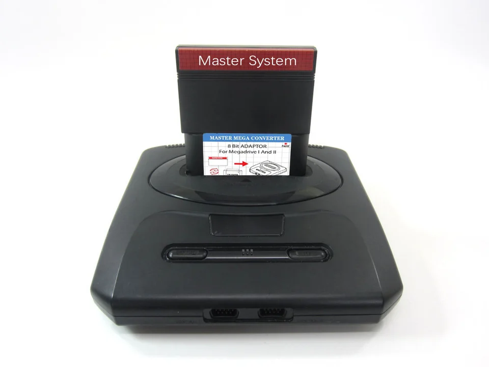 Convertitore per Retron Mega Drive, adattatore da MS a MD Game Card per Retron 5 3 2 per Mega Drive per Genesis (nero trasparente