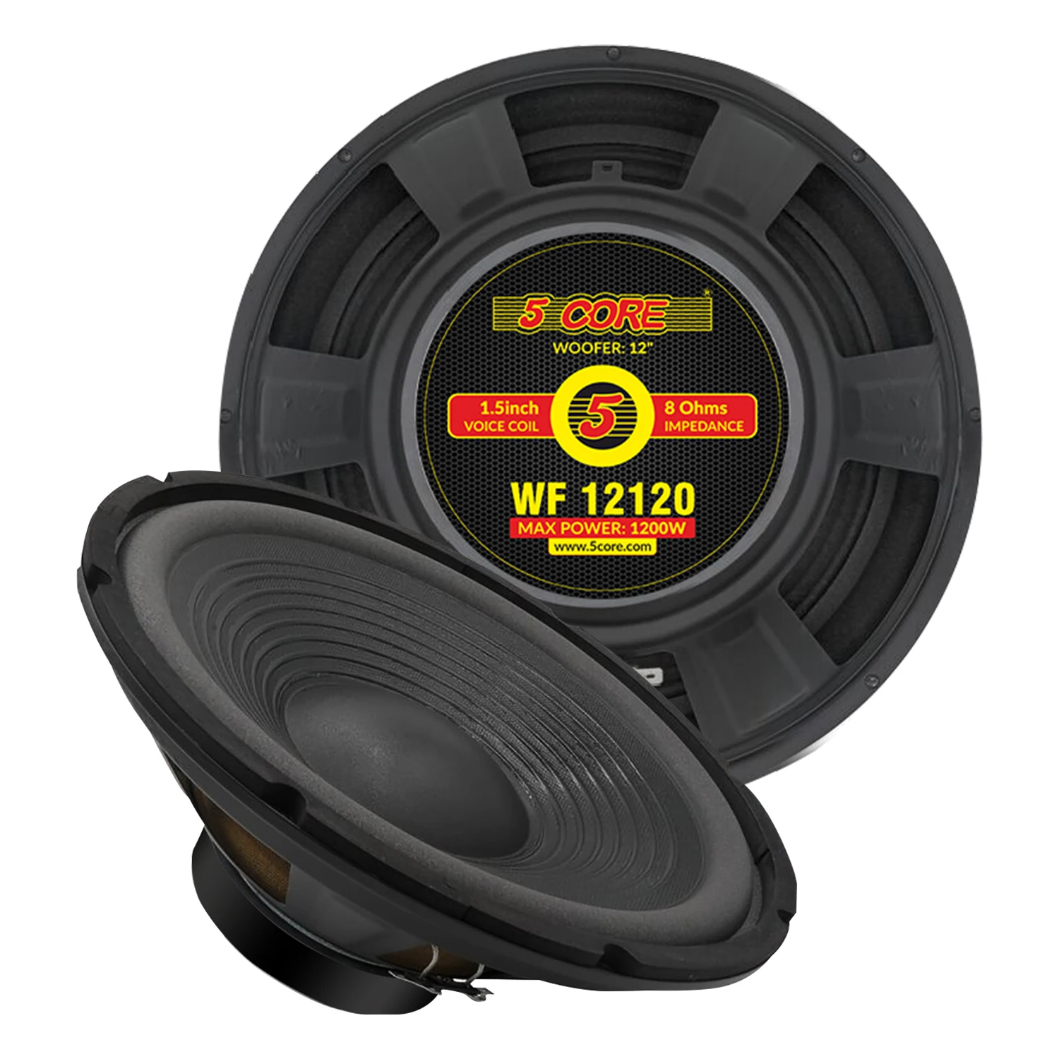 5Core 12 "مضخم صوت 1200W PA DJ Sub Woofer Audio 8Ohm w Deep Bass Pro استبدال الصوت مكبر صوت عالي #1
