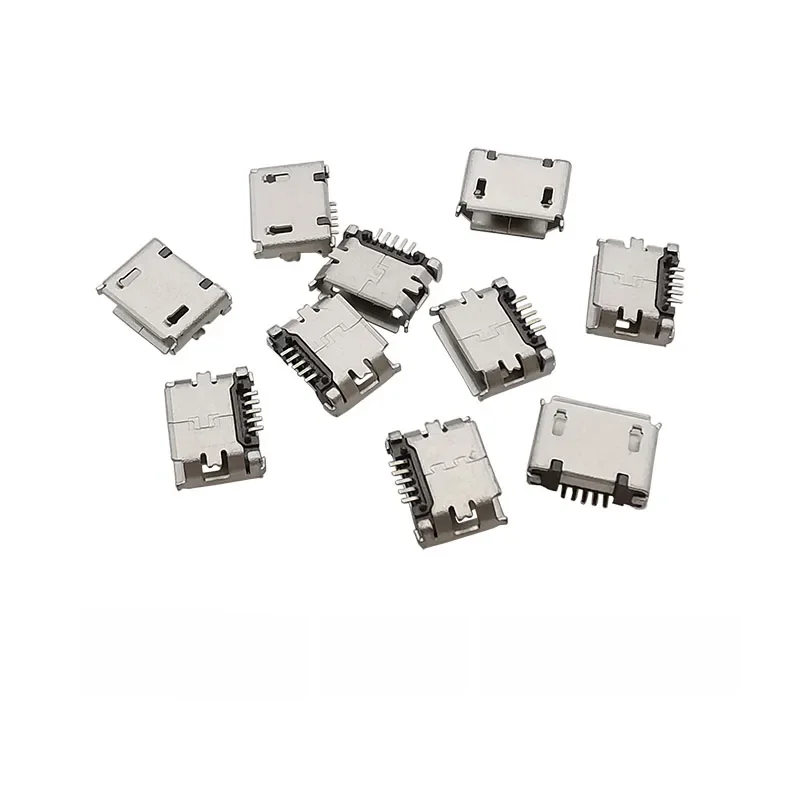 Gniazdo Micro USB żeńskie 5Pin SMD Port Micro USB wtyczka Jack złącze lutownicze do wymiany telefon z systemem Android ładowania danych naprawy — zdjęcie 2