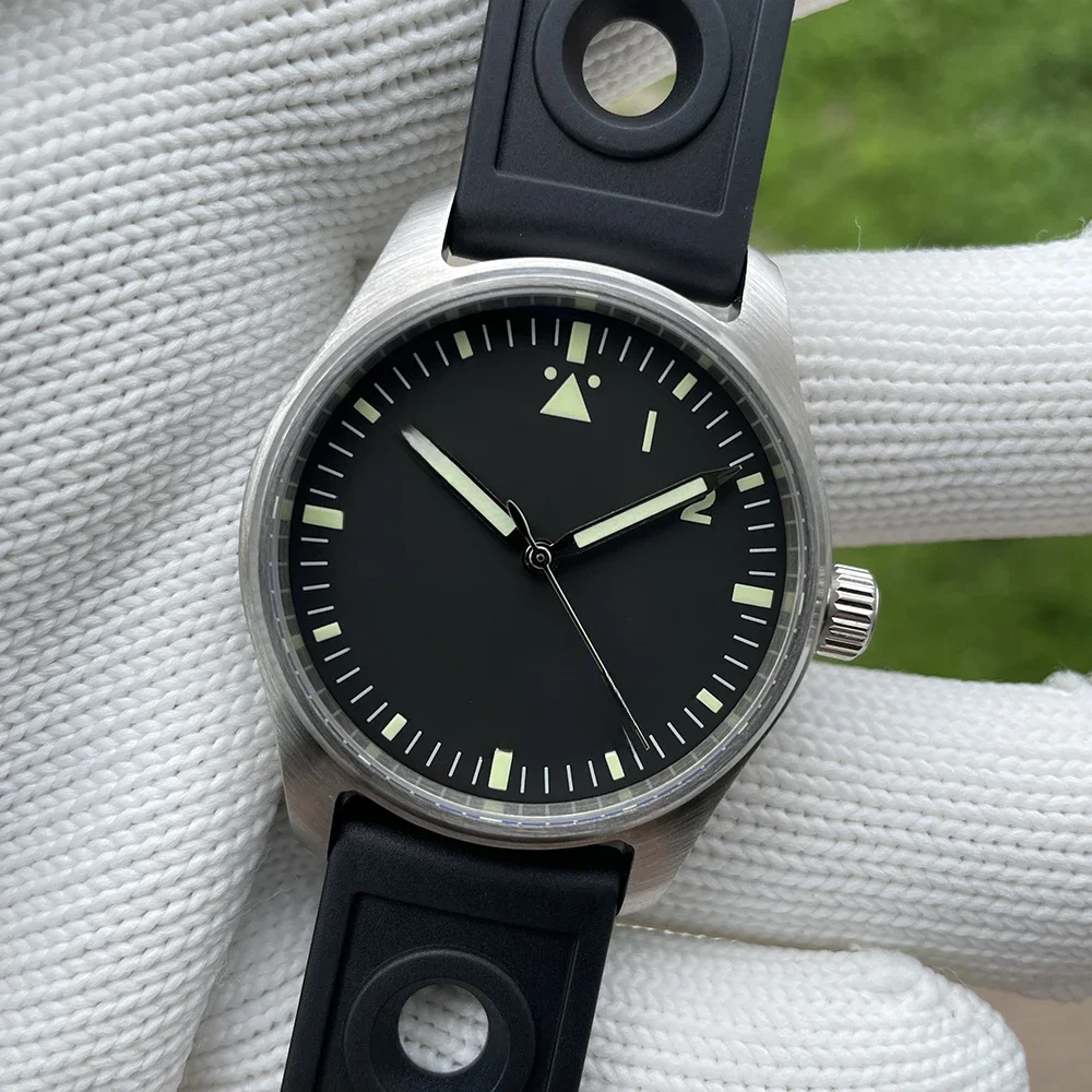 Steel dive sd1940 pilot automatische mechanische uhr für männer wasserdichte saphirglas edelstahl nh35 werk taucher uhren