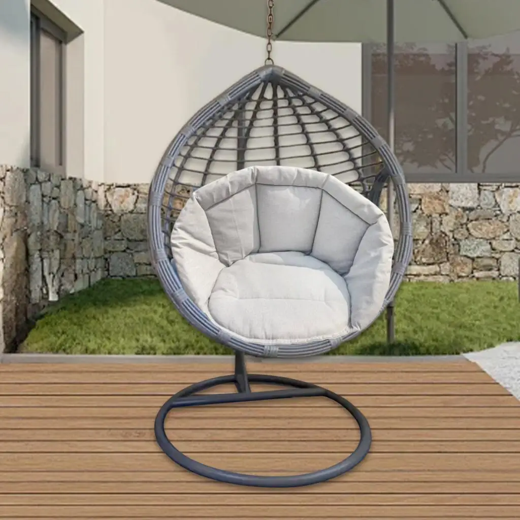 Hanging Chair Cushion Garden Hammock Removable Pads for Patio Wicker Tear Drop Hanging Chair Indoor Outdoor