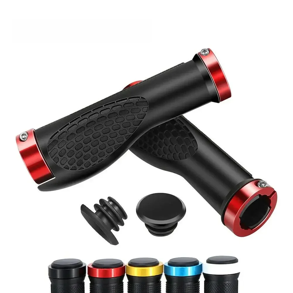 AliExpress Bicycle Handles Ergonomic Handlebar Handles 1 Pair of Bicycle Non-Slip Rubber Cycling Handle Mountain Bike Shockproof Bar Parts