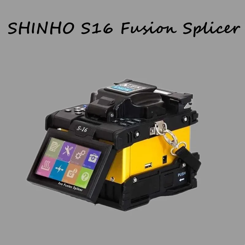 

Free Shipping Shinho Fiber Optic Fusion Splicer S16 4 MOTORS S-16 Splicing Machine Fusion Splicer