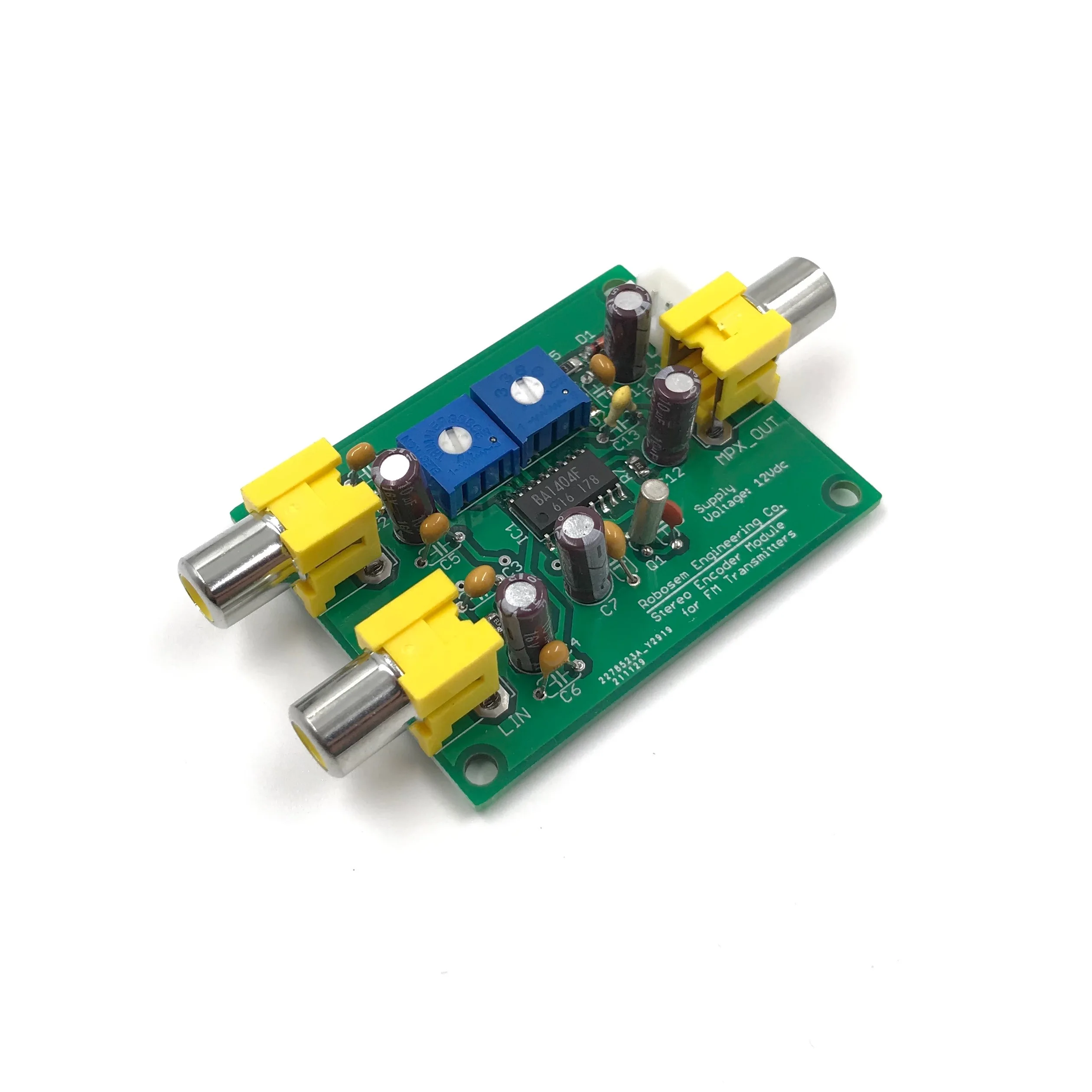 Stereo Encoder Circuit Board for Mono FM Transmitter Radio BA1404 RF Module PLL Amplifier VHF UHF Band Mono to Stereo Broadcast