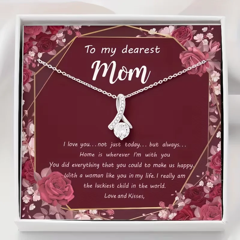 Regalo de Navidad/ Acción de Gracias/Cumpleaños para mi querida mamá: este impresionante collar de belleza brilla, solo como cada momento cálido