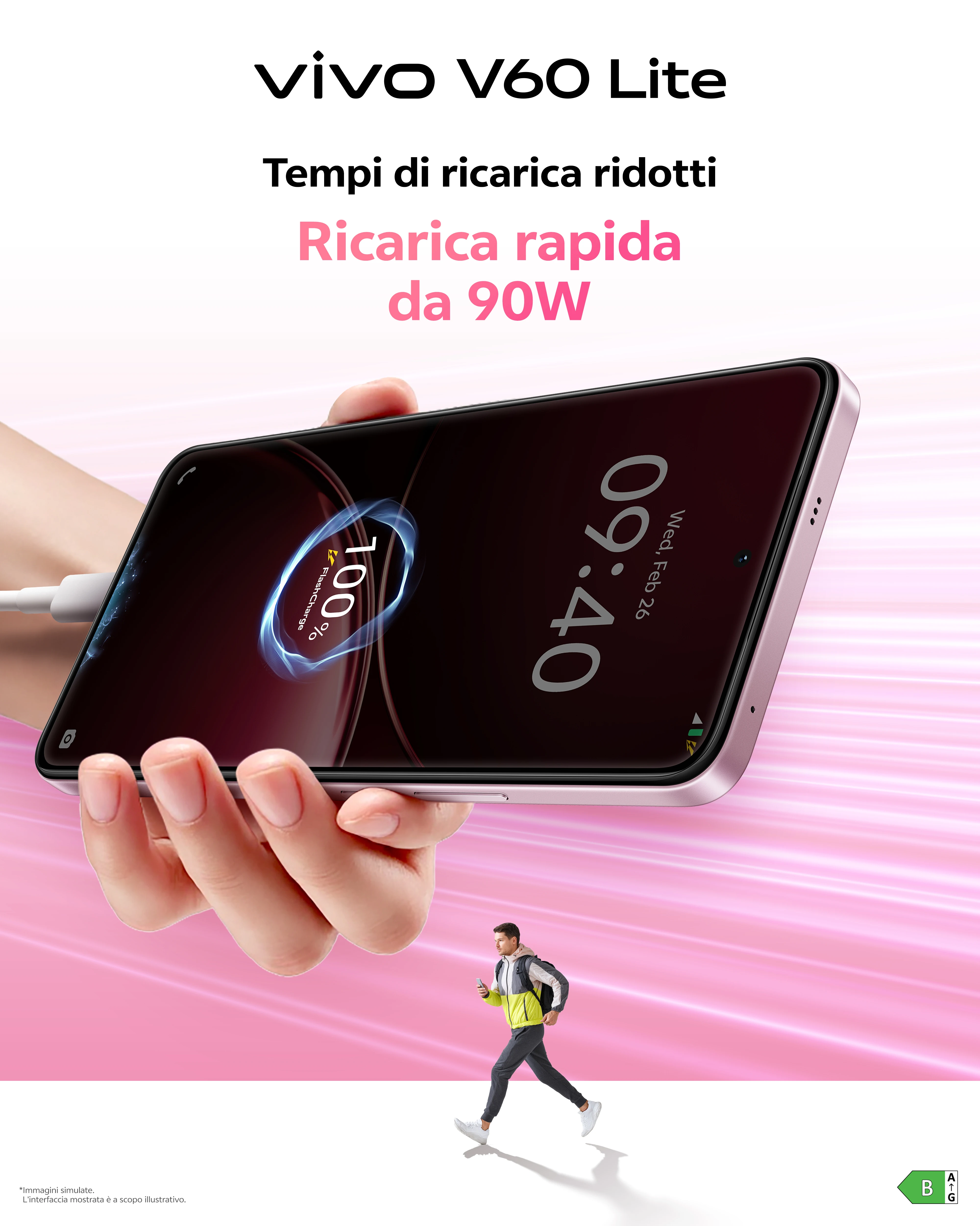 Vivo V60 Lite 5G Air3 + شاحن 90 وات Buds Pack، بطارية BlueVolt 6500 مللي أمبير في الساعة، كاميرات AI مع مستشعر Sony IMX882 50 ميجابكسل، Aura Light، 8 + 8 جيجابايت رام، 256 جيجابايت، شاشة AMOLED 120 هرتز، IP65، NFC